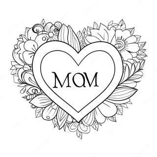 Heart Mom Coloring Page 102217-40514