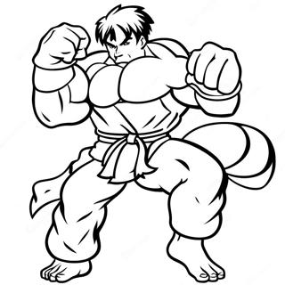 Street Fighter Coloring Pages