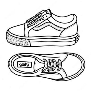 Vans Shoes Coloring Pages