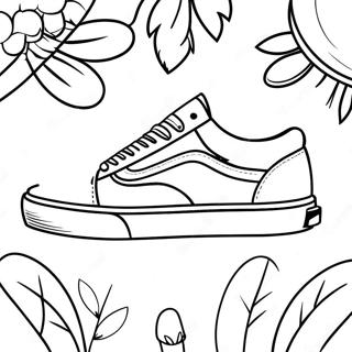 Vans Old Skool Shoes Coloring Page 102272 40570