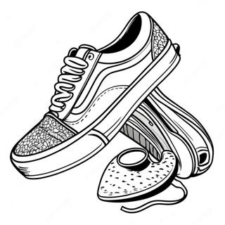 Vans Old Skool Shoes Coloring Page 102272 40571
