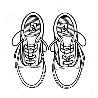 Vans Old Skool Shoes Coloring Page 102272 40572