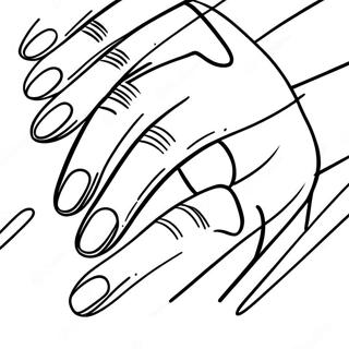 Nails Coloring Pages