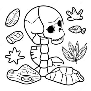 Fossil Coloring Page 102346-40615