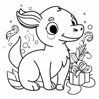 Christmas Animals Coloring Pages