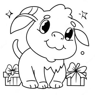 Christmas Animals Coloring Page 102371-40635