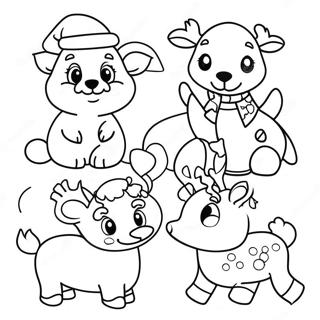 Christmas Animals Coloring Page 102371-40636