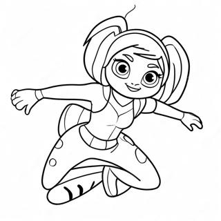 Miraculous Ladybug In Action Coloring Page 10238-446