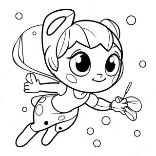 Miraculous Ladybug In Action Coloring Page 10238-448