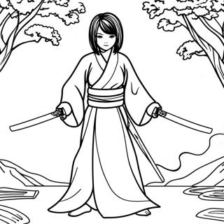 Mitsuri With Her Katana Coloring Page 102427-40689