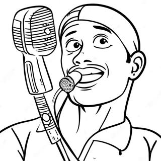 Rod Wave With Microphone Coloring Page 102477-40723