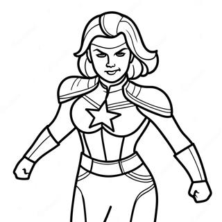 Captain Marvel Coloring Pages