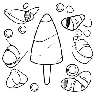 Candy Corn Coloring Pages