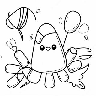 Candy Corn Coloring Page 102656-40854