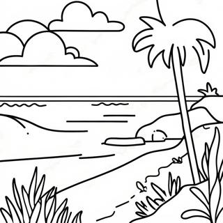 Colorful California Sunset Coloring Page 102685 40885