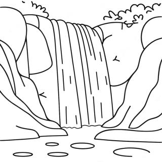 Waterfall Coloring Pages