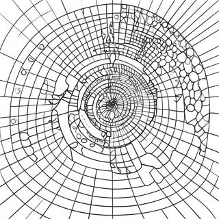 Mystery Grid Coloring Pages