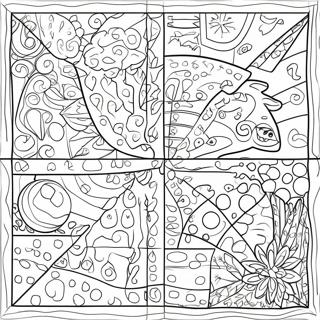 Fun Mystery Grid Coloring Page 102735-40927