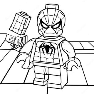 Spiderman Lego Coloring Pages