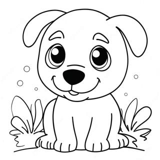 Realistic Cute Puppy Coloring Pages