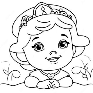 Baby Cute Princess Coloring Pages