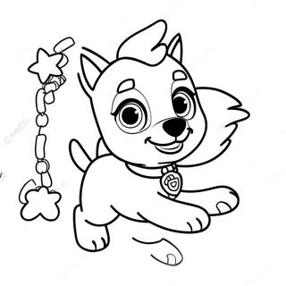 Skye Flying High Paw Patrol Coloring Page 102941-41082