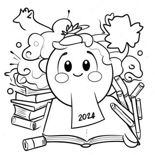 Class Of 2024 Coloring Pages