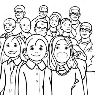 Class Of 2024 Group Photo Coloring Page 102994 41126