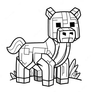 Minecraft Animal Coloring Pages