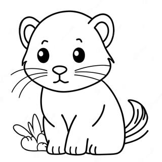 Ferret Coloring Page 103145-41236