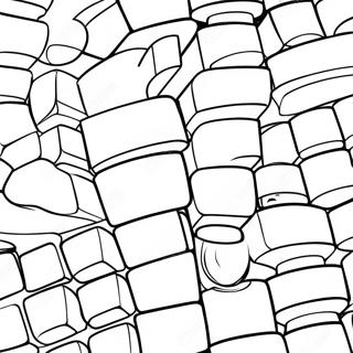 Colorful Lego Brick Tower Coloring Page 103196-41278