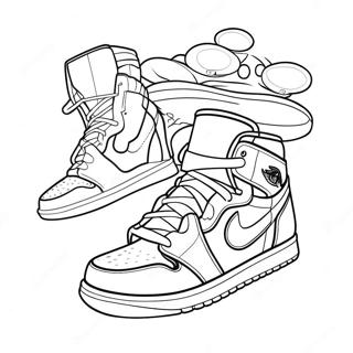 Jordan 1 Coloring Pages