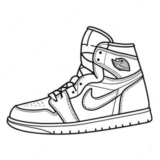 Colorful Jordan 1 Design Coloring Page 103250-41328