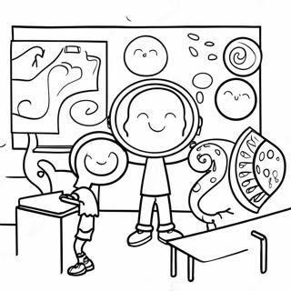 Fun Third Grade Classroom Coloring Page 103274-41338