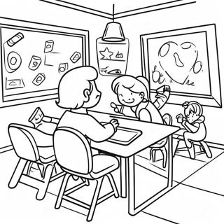 Fun Third Grade Classroom Coloring Page 103274-41340