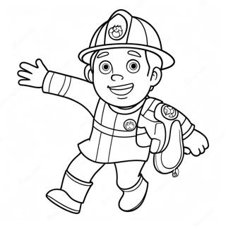 Fireman Sam In Action Coloring Page 103300-41359