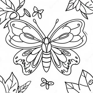 Realistic Moth In Nature Coloring Page 103377-41421
