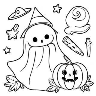 Vintage Halloween Coloring Pages