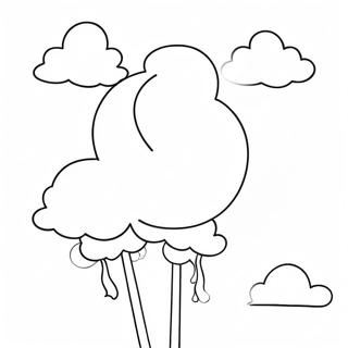 Whimsical Cotton Candy Clouds Coloring Page 103456 41487