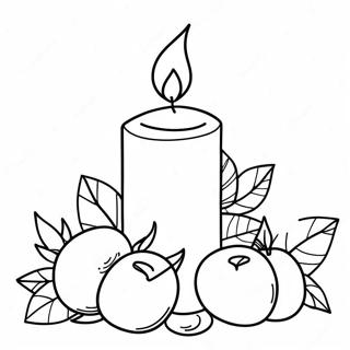 Candle Coloring Pages