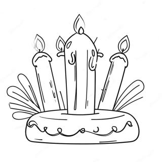 Birthday Candle Coloring Page 103560 41570