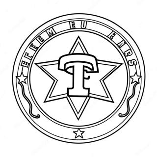 Texas Rangers Logo Coloring Page 103683-41653