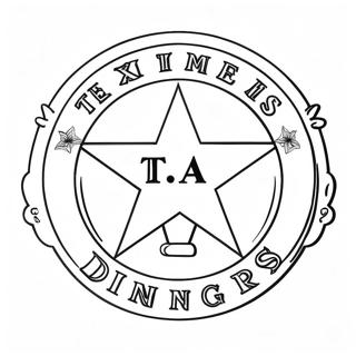 Texas Rangers Logo Coloring Page 103683-41654