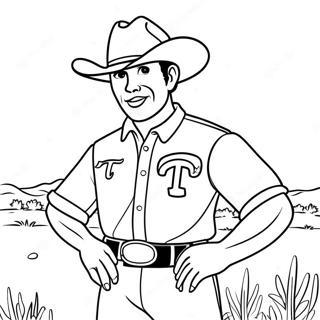 Texas Rangers Mascot Coloring Page 103685-41662