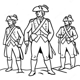 Revolutionary War Soldiers Coloring Page 103711-41681