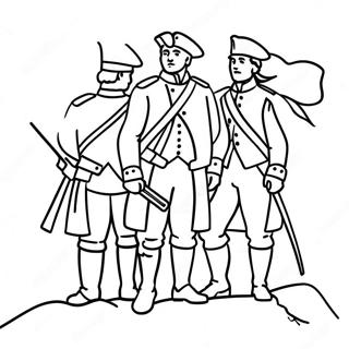 Revolutionary War Soldiers Coloring Page 103711-41683