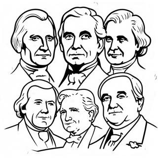 Famous American Presidents Coloring Page 103712-41685
