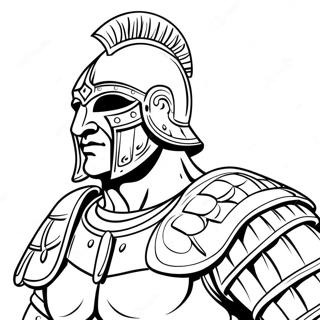 Glorious Roman Gladiator Coloring Page 103945-41861