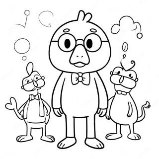 Funny Mo Willems Characters Coloring Page 104021-41918