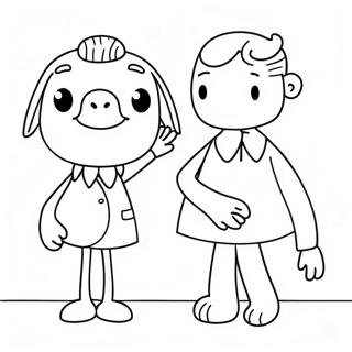 Funny Mo Willems Characters Coloring Page 104021-41919
